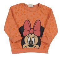 Lososová mikina s leopardím vzorem a Minnie Disney