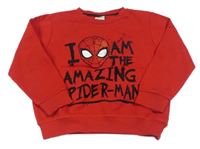 Červená mikina se Spidermanem Marvel