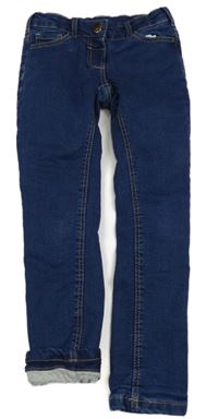 Tmavomodré podšité skinny rifle C&A