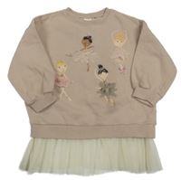 Starorůžová mikina s vílami Next