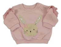 Světlerůžová mikina s králíčkem Matalan
