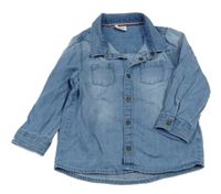 Modrá riflová košile