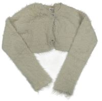 Béžové svetrové chlupaté bolerko H&M