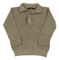 Béžový svetr s límečkem Next