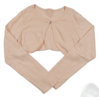 Růžové pletené bolerko s knoflíkem H&M