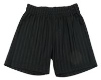 Černé pruhované sportovní kraťasy F&F