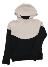 Růžovo-černá mikina s kapucí Decathlon
