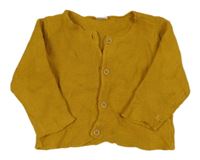 Hořčicový propínací svetr H&M