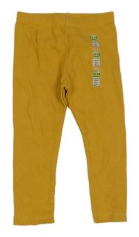 Nové - Hořčicové žebrované legíny M&S