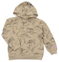 Béžová mikina spanterem kapucí H&M