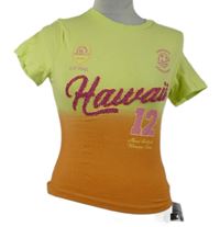 Nové - Dámské citronovo-oranžové crop tričko s nápisem Asos