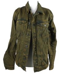 Pánská hnědo-černá riflová bunda For All Mankind