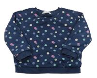 Tmavomodrá puntíkatá mikina M&S