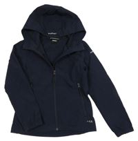 Tmavomodrá softshellová bunda s kapucí Icepeak