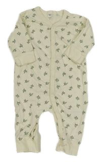 Smetanový overal s listy 