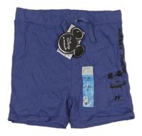 Nové - Modré bavlněné kraťasy s Mickeym Disney