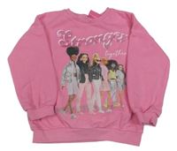 Růžová mikina s Barbie