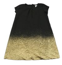 Černo-zlaté šaty C&A