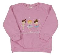 Růžová mikina s baletkami Lc waikiki