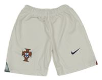 Bílé sportovní kraťasy s potiskem nike