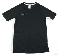 Černo-bílé sportovní tričko s logem Nike