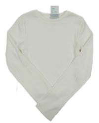 Nové - Bílé žebrované crop triko Primark
