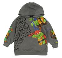 Šedá mikina se Želvami Ninja s kapucí Primark