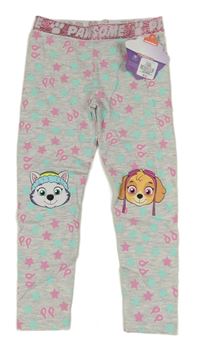 Šedé melírované legíny s Paw Patrol Nickelodeon