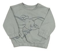 Šedá oversize mikina s Dumbem zn. Primark