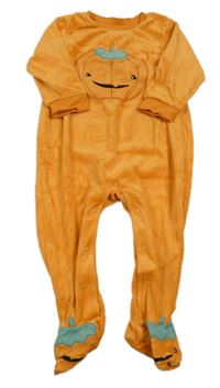 Oranžový sametový overal s dýní H&M