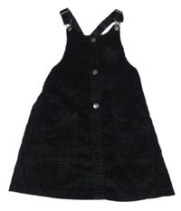 Černá manšestrová laclová sukně F&F