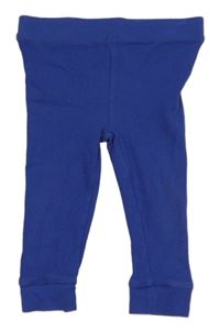 Safírové žebrované tepláky Tu