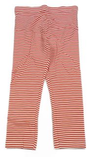 Červeno-bílé pruhované legíny Primark