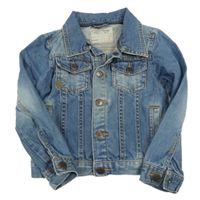 Modrá riflová bunda 