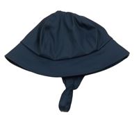 Tmavomodrý nepromokavý podšitý klobouk H&M