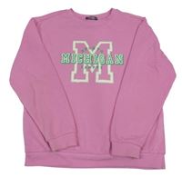 Růžová mikina s nápisem Primark