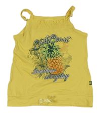 Žlutý top s ananasem 