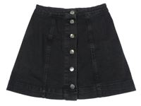 Černá riflová propínací sukně Brownie