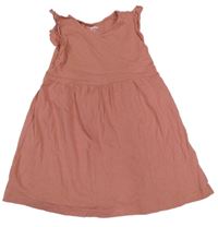 Růžové bavlněné šaty Lupilu