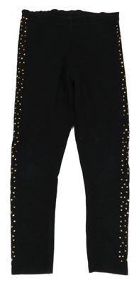 Černé legíny s kamínky Matalan