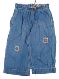 Modré culottes rifle s prošoupáním C&A