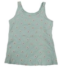 Světlemodrý top s kytičkami Primark 