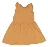 Oranžové bavlněné šaty H&M