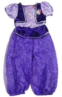 Kostým - Purpurovo-fialový tylovo/saténovo/sametový kalhotový overal - Shimmer George