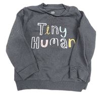 Tmavošedá mikina s nápisy F&F