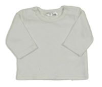 Bílá sametová mikina Ergee