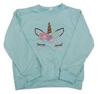 Pomněnková mikina s jednorožcem SHEIN