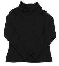 Černý žebrovaný rolák Matalan