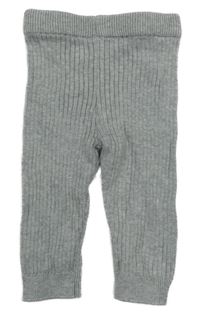 Šedé melírované žebrované kamaše F&F