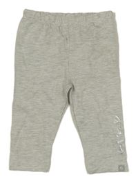 Světlešedé melírované legíny s nápisem Liegelind